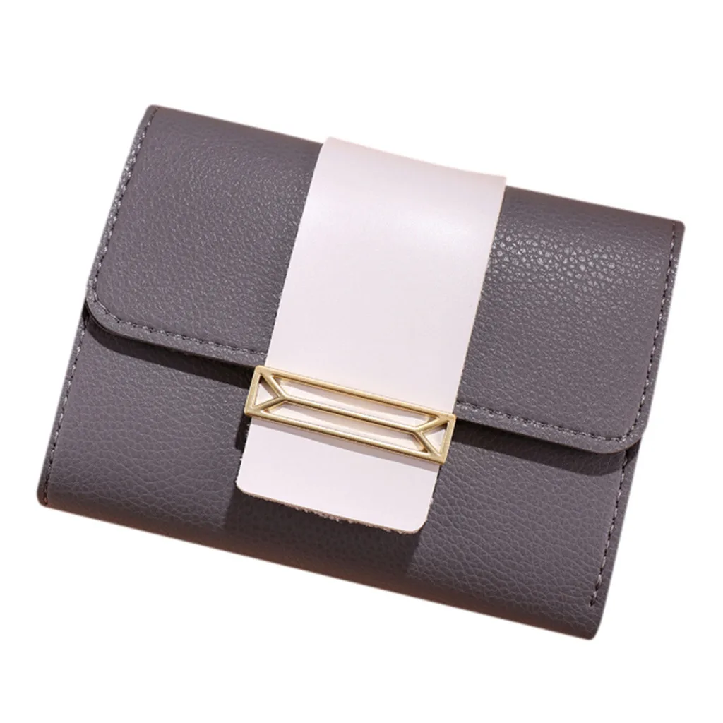 

MAIOUMY fashion wallet Women Short Style Leisure Contrast Color Small Fresh Coin Purse Card Holder Bag wallet for credit cards