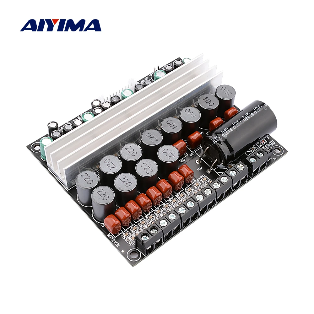 receiver amplifier AIYIMA TPA3116 Power Amplifier Audio Amp 6 Digital Sound Amplifier 50W*4 Surround 100W*2 DIY 5.1 Home Theater PC Decoder DVD CAR motor vehicle amplifiers