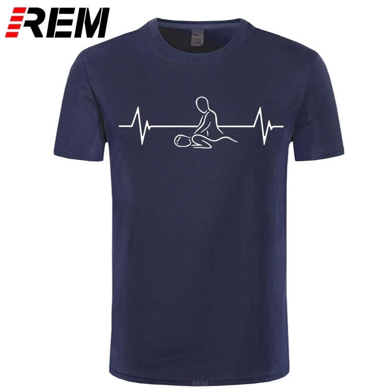 Heartbeat of Massage Therapist T Shirt Men Short Sleeve Cotton Massage Mans  Tshirt Tops T-shirt - AliExpress