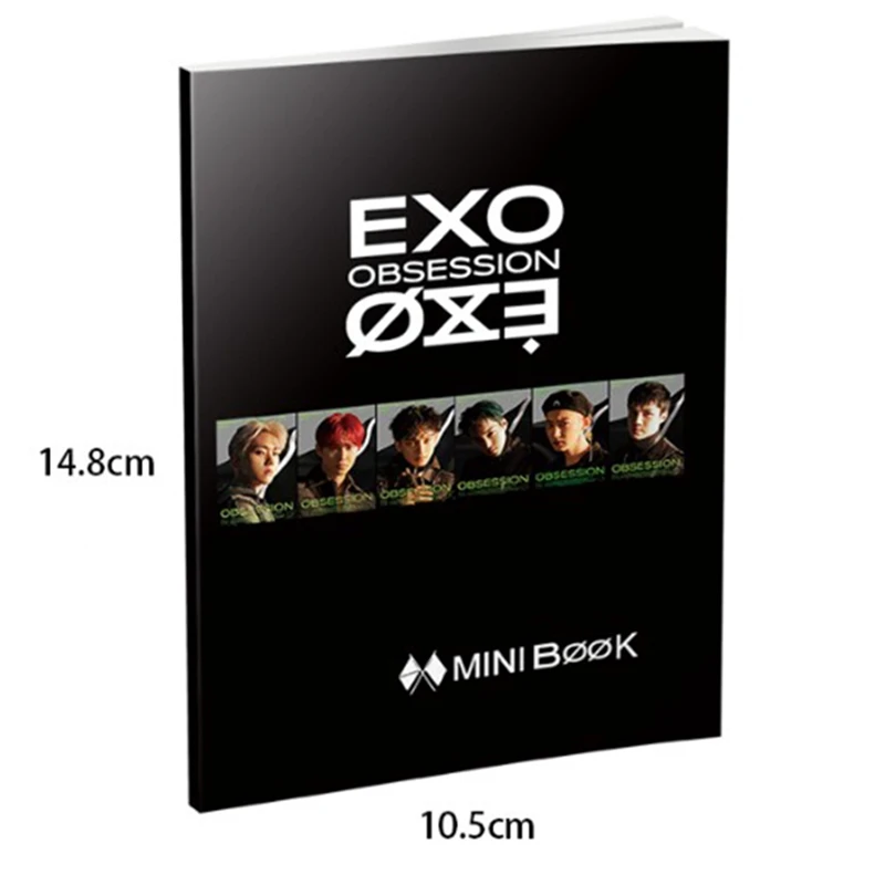 EXO аблум OBSESSION Мода Мини Фотокнига фото карты вентиляторы коллекция Канцелярский набор