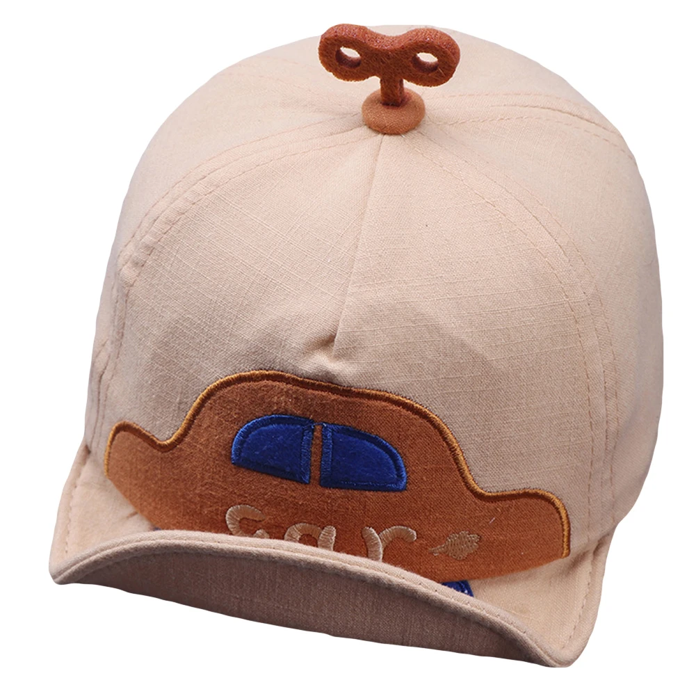Милый автомобиль вышивка Заводной дети Регулируемые мягкие солнцезащитные козырьки бейсболка кепка