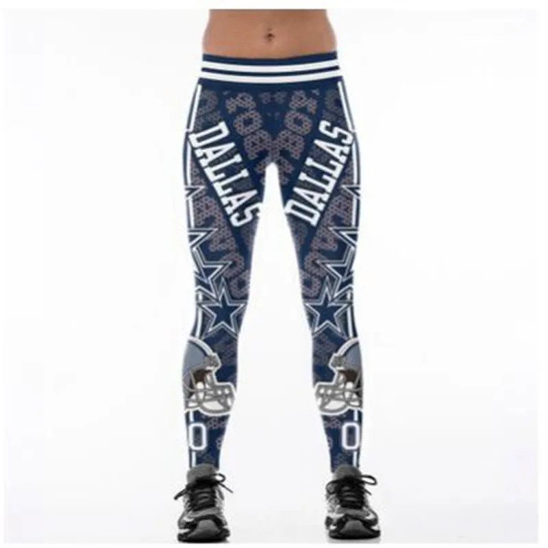 gymshark leggings Football Sports Dallas City Woman Sexy Legging Rugby Cowboys Team 3D Printed High Waist Jogger Leggings Runs Fitness Leggins yoga leggings