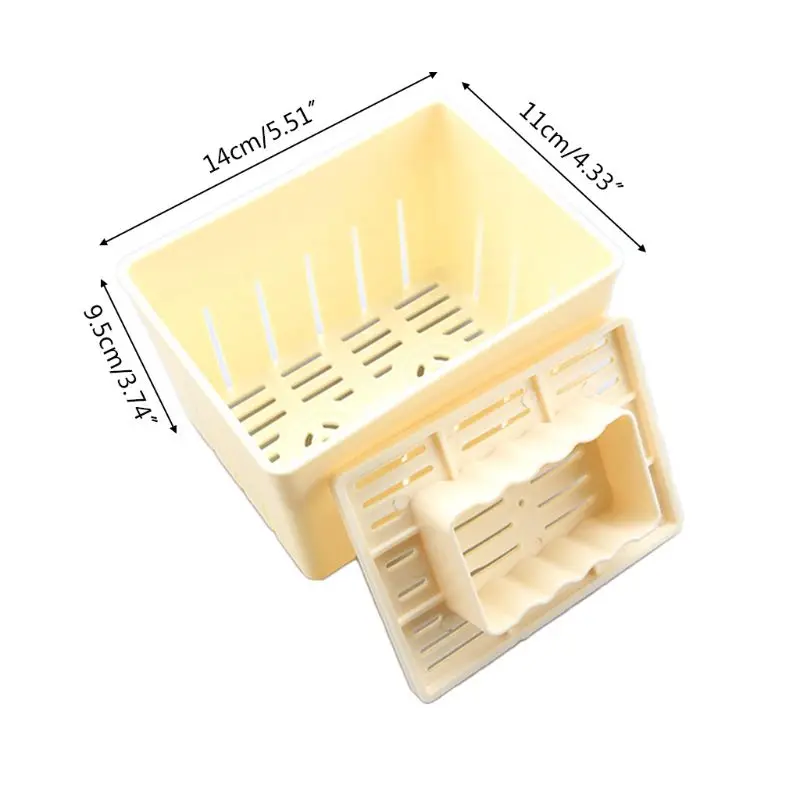 Tofu Press Mold Maker Cheese Pressing Mould Kitchen Homemade Making Mold Case H55A
