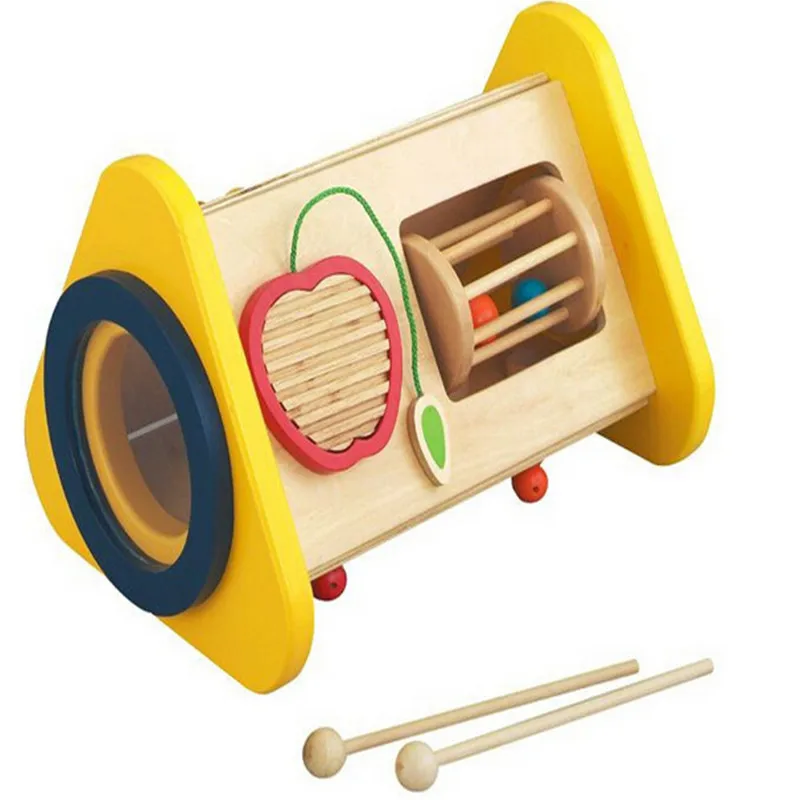 

Japan ED. lnter Origional Children Toy Piano Wooden Multi-functional Music Box le qi xiang Instruments Drum Baby