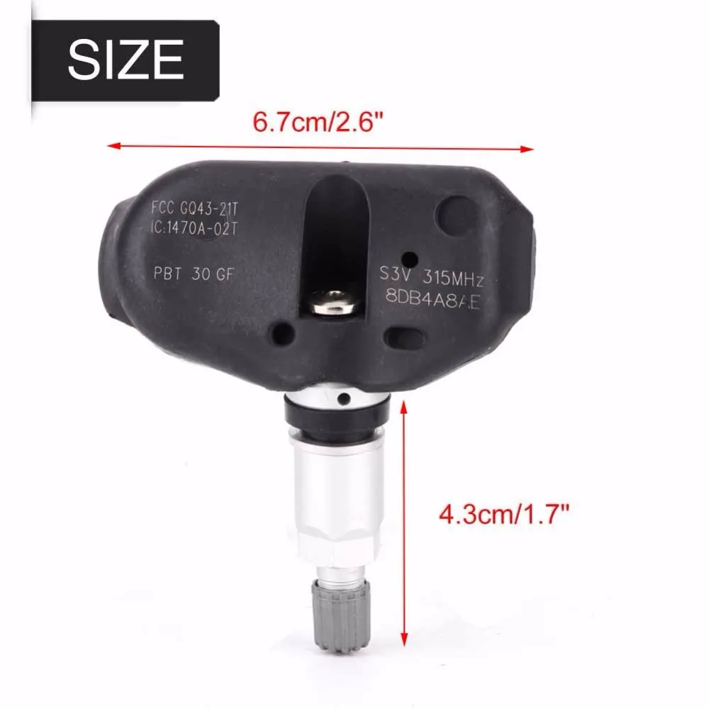 Автомобильный TPMS датчик давления в шинах 315 МГц для MDX RL Odyssey Ridgeline 06421-S3V-A04