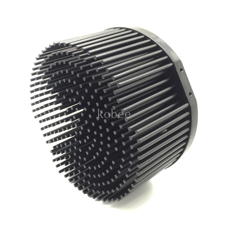 Круглый D140mm предварительно Просверленный led pin fin Радиатор, пригодный для Cob cxb3590 led чип теплоотвод diy Крытый