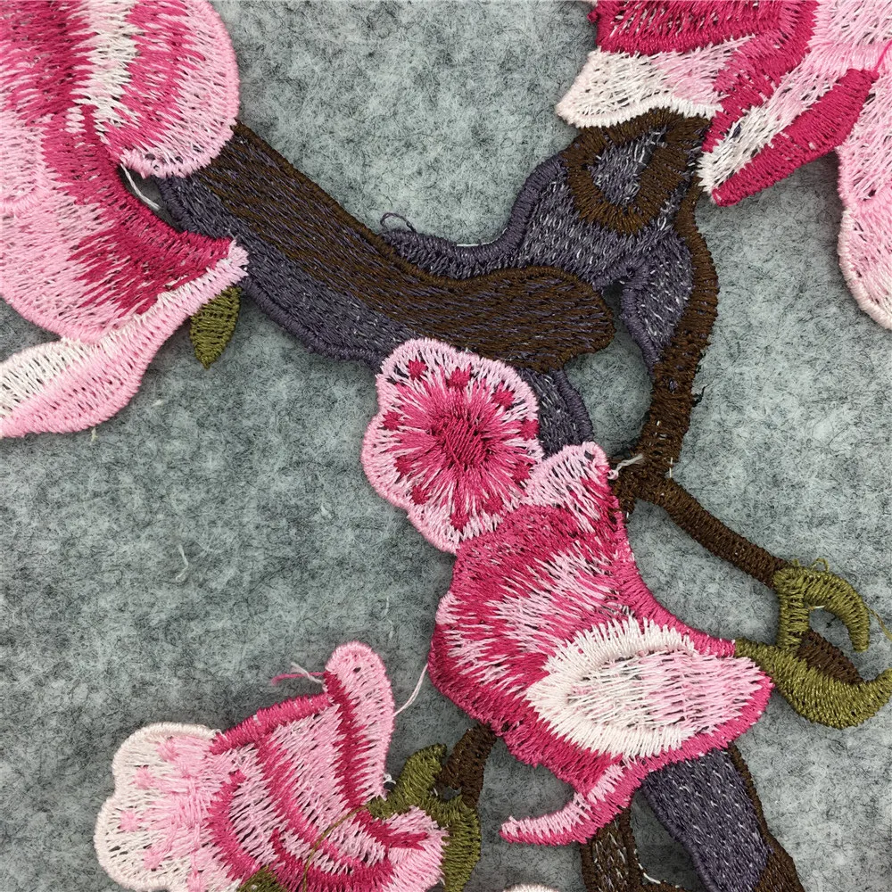 Розовый изящный декор 1 шт. кружевной воротник красивый цветок Венеция Кружевная аппликация отделка, кружевная ткань швейные принадлежности рукоделие YL891