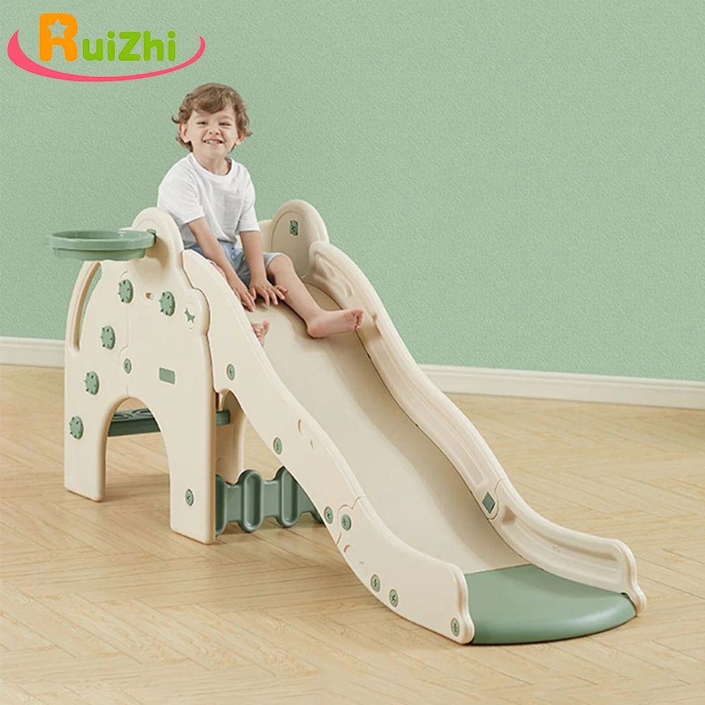 US $110.00 Ruizhi Children Elephant Slide Baby Indoor Home Ecofriendly PE Plastic Slide Kindergarten Playground Outdoor Sports Toys RZ1179