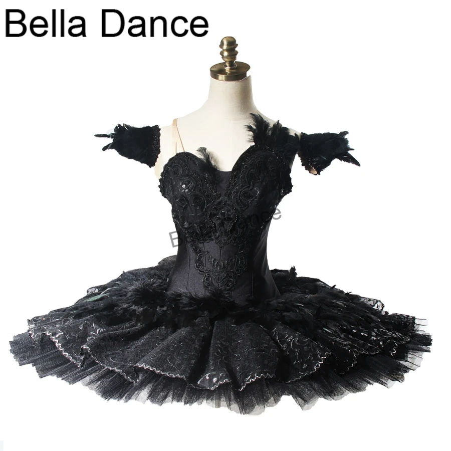 Performance Black Swan Lake Guards Professional Ballet Tutu Women Classical Ballet Stage Costumes Competitons BT9125