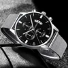 2022 Mens Fashion Business Calendar Watches for Men Luxury Stainless Steel Mesh Belt Analog Quartz Wrist Watch relogio masculino 4