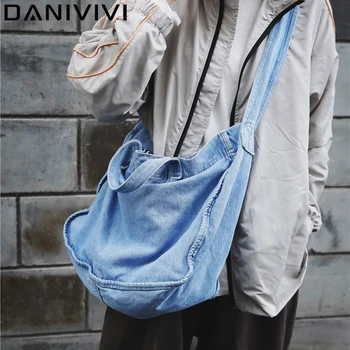 

Fashion Women's Shouler Bag Gilrs Denim Travel Messenger Bag Female Book Crossbody Bags for Women 2020 Daily Torebki Damskie