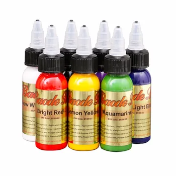 

30ml Professional Tattoo Ink 7 Colors Set 1oz 30ml/Bottle Tattoo Pigment Kit Fashion Makeup Cosmetics