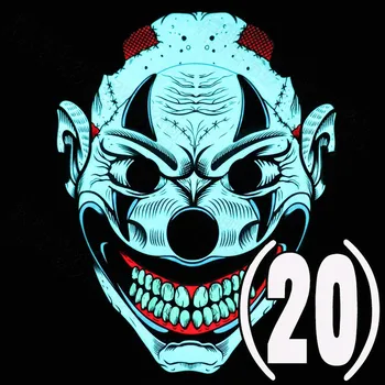 

Halloween glow mask Luminous Mask Costume Mask Party Cold Light Film Voice-activated Mask Halloween Festival LED Mask
