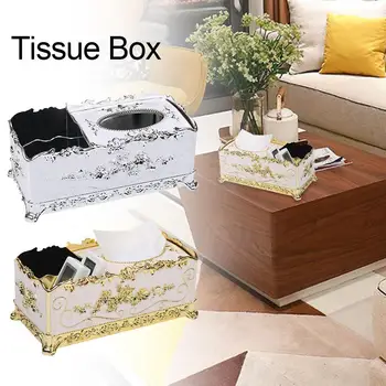 

Tissue Box Organizer Offices Tissue Box Hotel Storage Case Desk Organizer Multifunctional Home Decor #D0