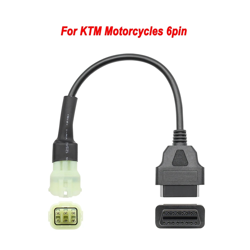 Motobike OBD2 Connector Motorcycle YAMAHA 3/4pin Harley HONDA 4/6pin Ducati /kawasaki Moto Extenstion Cable obd2 connector obd2 extension cable obd2 cable
