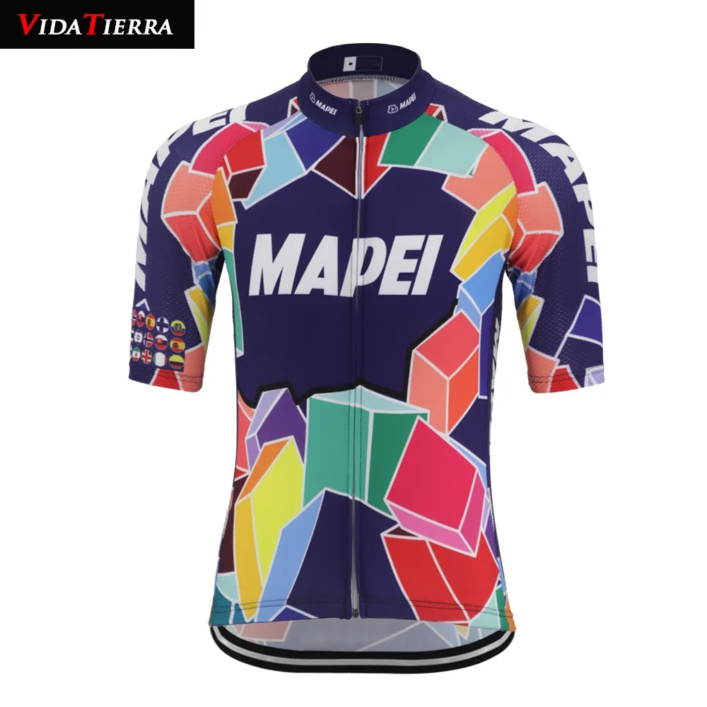 VIDATIERRA, Мужская цветная велосипедная майка, ropa ciclismo pro racing team, завораживающая, для спорта на открытом воздухе, Лаки, спорт, классика, крутая - Цвет: men