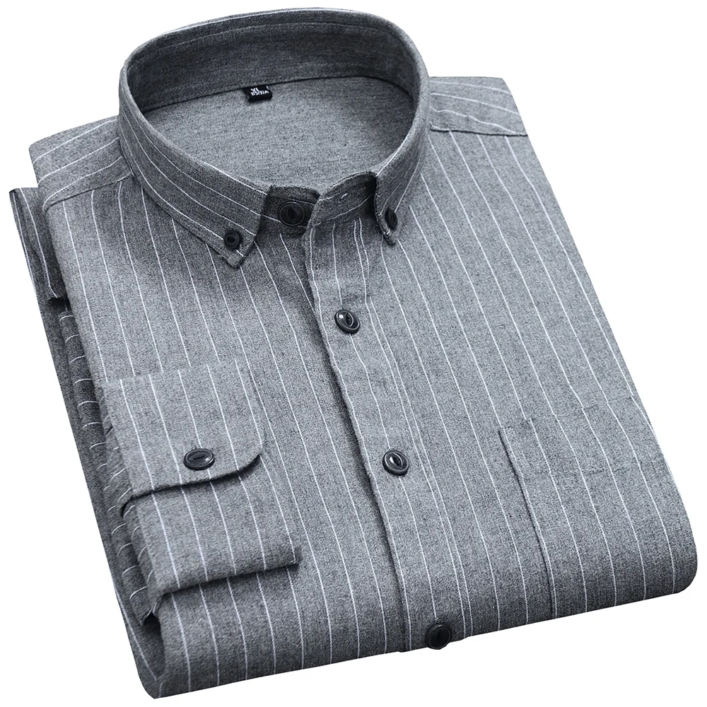 Платье полосатые рубашки Camisa Social Masculina с длинным рукавом на пуговицах мужские хлопок дышащие