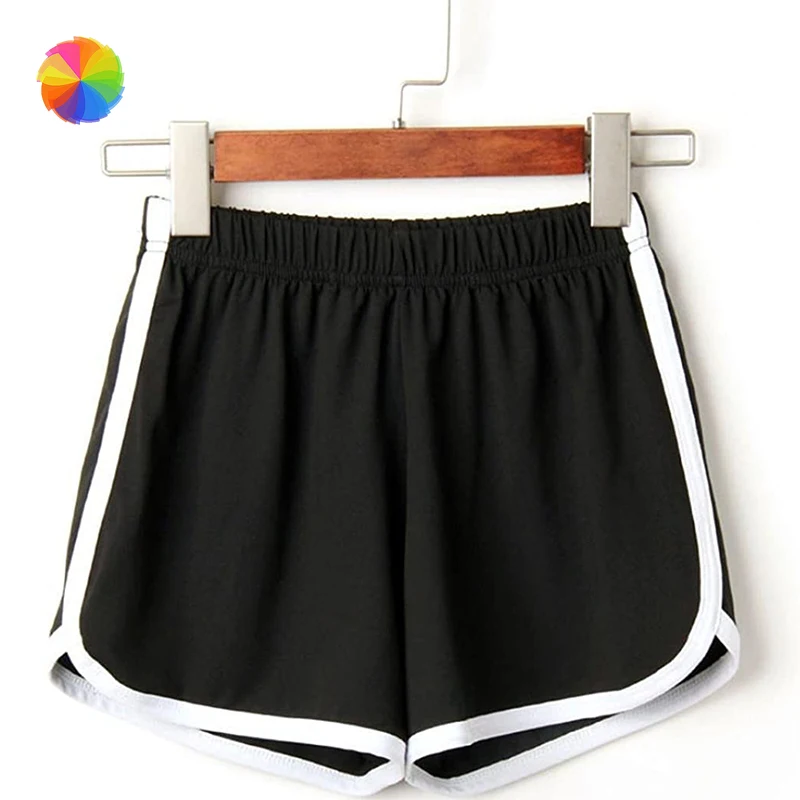 

1Pcs Summer Solid Color Loose Casual Short Pants Women Stretch High Waist Shorts