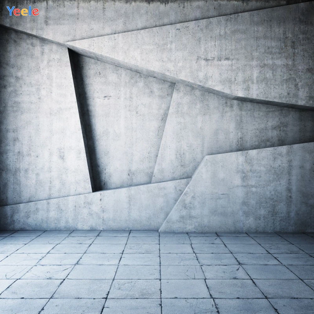 Фоны для фотосъемки Yeele 3D темно-серая кирпичная стена гранж портрет свадебная