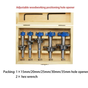 

5Pcs/Set Forstner Tips Hinge Boring Drill Bit Set for Carpentry Wood Window Hole Cutter Auger Wooden Drilling Tool Whosale