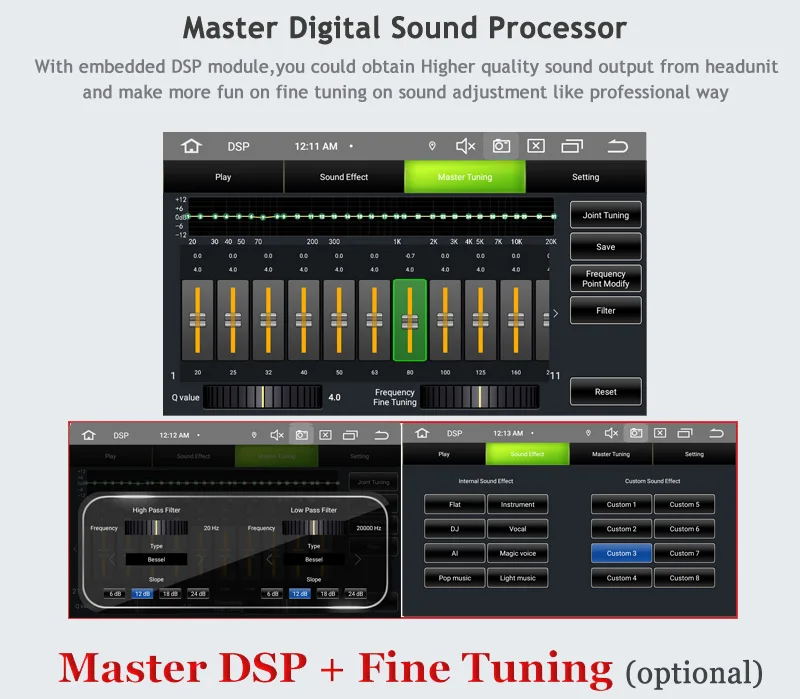 SilverStrong MASTER DSP опционально для Android 9 0 M3 серии автомобильный DVD GPS навигатор 2DIN