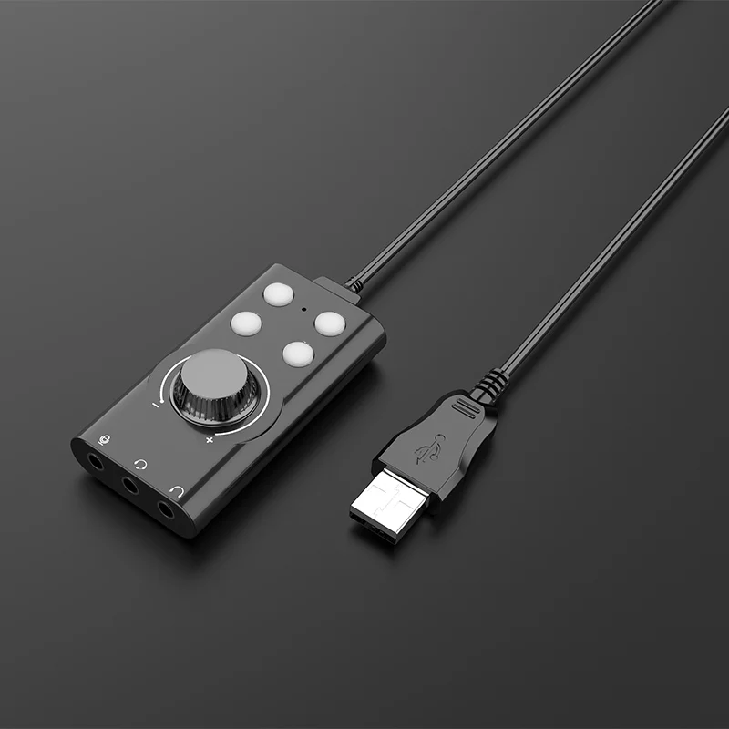 Компьютерный голосовой чейнджер USB7.1 внешняя звуковая карта четкая звуковая качественная звуковая карта IJS998