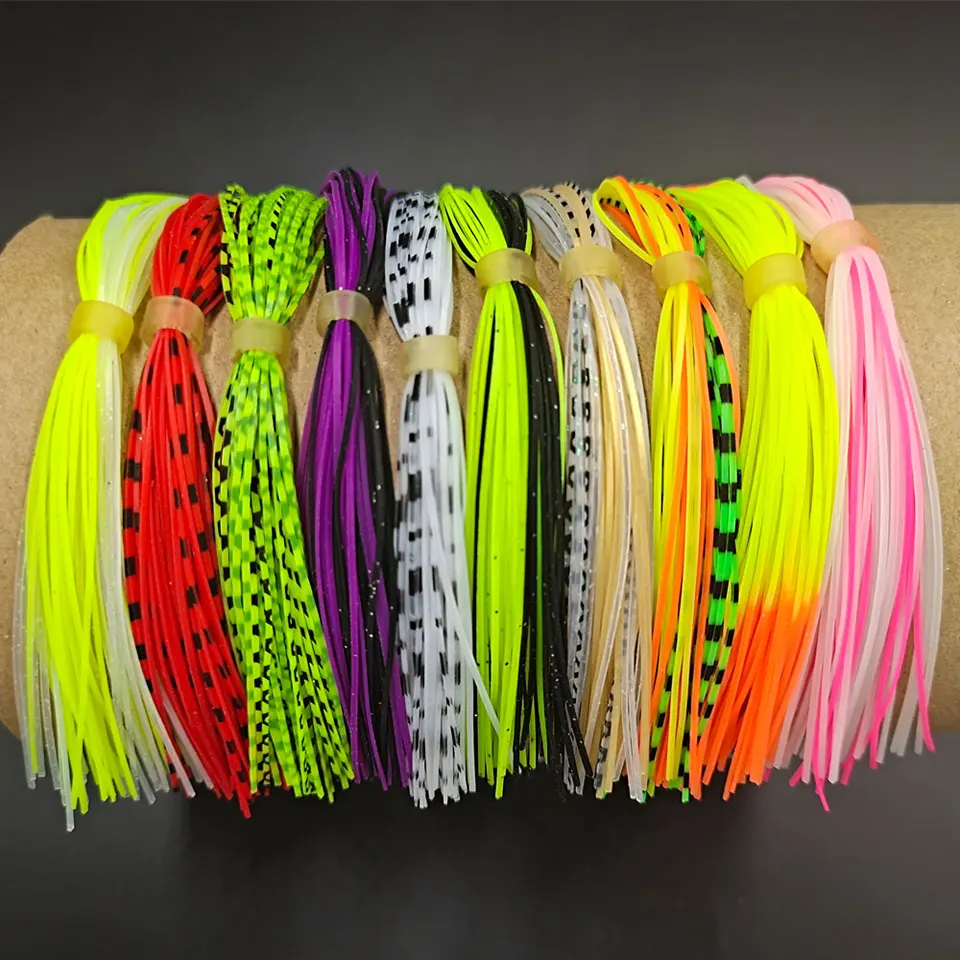 Jupe En Caoutchouc Gris Clair Pour Spinnerbait – Pêche, 10 Lbs (neuf)