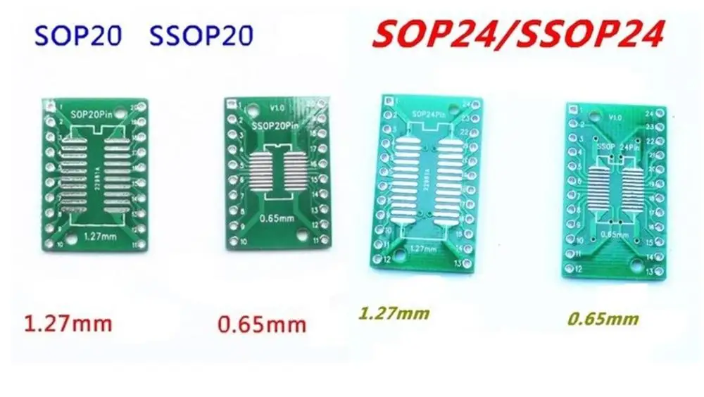 5 шт. адаптер печатной платы комплект SMD QFP LQFP QFN FQFP поворот к DIP SOP MSOP SSOP TSSOP SOT23 8 10 14 16 20 24 28 SMT к DIP