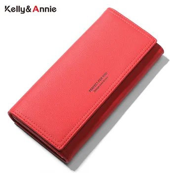 

Concise Style Women Wallets Many Departments Leather Ladies Long Purses Card Holder Phone Pocket Female Wallets Clutch Carteira