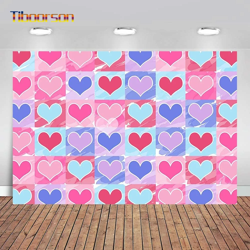 

Valentine Backdrop for Party Decoration Rose Flower Red Heart Photo Background Studio Bokeh Glitter Newborn Valentine's Day Prop