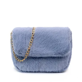 

NB4# Women Faux Fur Crossbody Bags Autumn Winter Plush Wallets Phone Shoulder Bag Girls Wallet