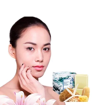 

Anti-acne sea salt facial soap skim face cleaning soap solid facial cleanser bath moisturize skin anti-black spots and red spots