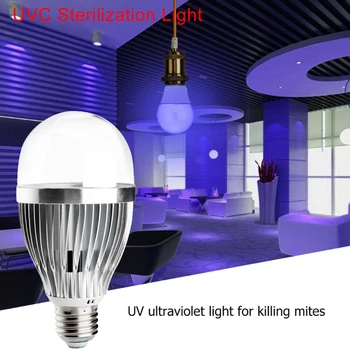 

15W Medical Disinfection UV Lamp Home Room LED Ultraviolet Sterilized Light Low Power Consumption Brand New AC 85-265V