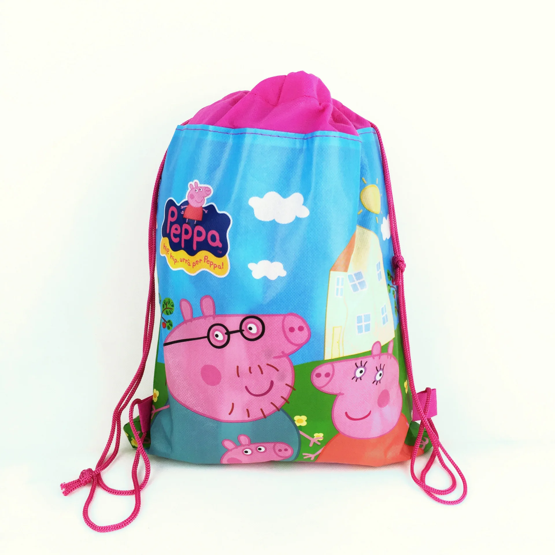 Peppa Pig пачка карманная сумка для хранения Нетканая ткань хозяйственная сумка Джордж семья Anmie Фигурки игрушки для детей