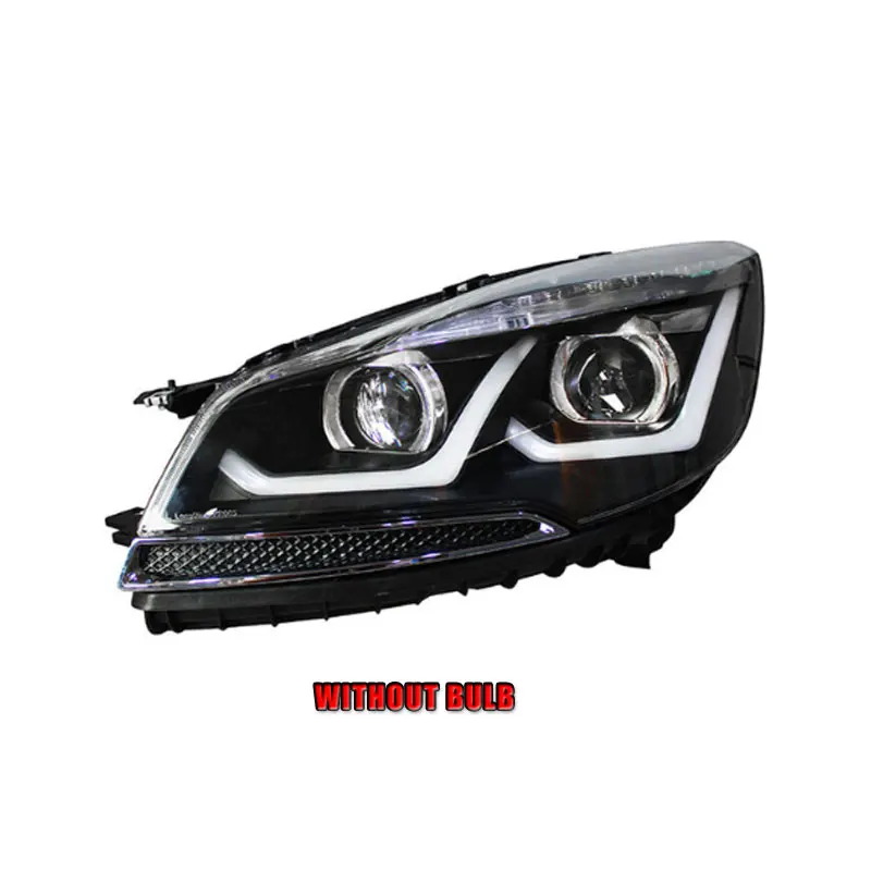 without bulb version Автомобильный стиль светодиодный фары для Ford Escape 2013- для Escape Головной фонарь светодиодный DRL Объектив двойной луч H7 HID Xenon bi xenon объектив - Цвет: without bulb version