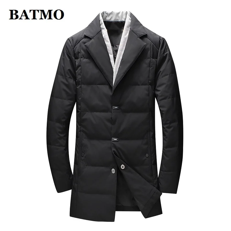 BATMO, Новое поступление, зимние 80% пуховики на белом утином пуху, мужские зимние тренчи, 9881