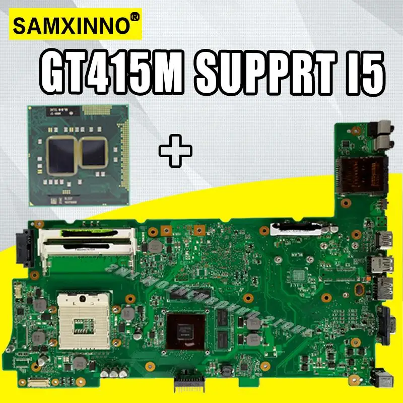 Akemy N73SM материнская плата для ноутбука REV.2.0 For Asus N73S N73SV 2 RAM слот с GT410M/2G Графический