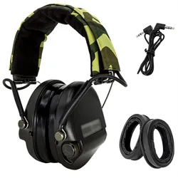 MSASordin tactical airsoft headset, active electronic hearing protection shooting headset with gel earmuffs 