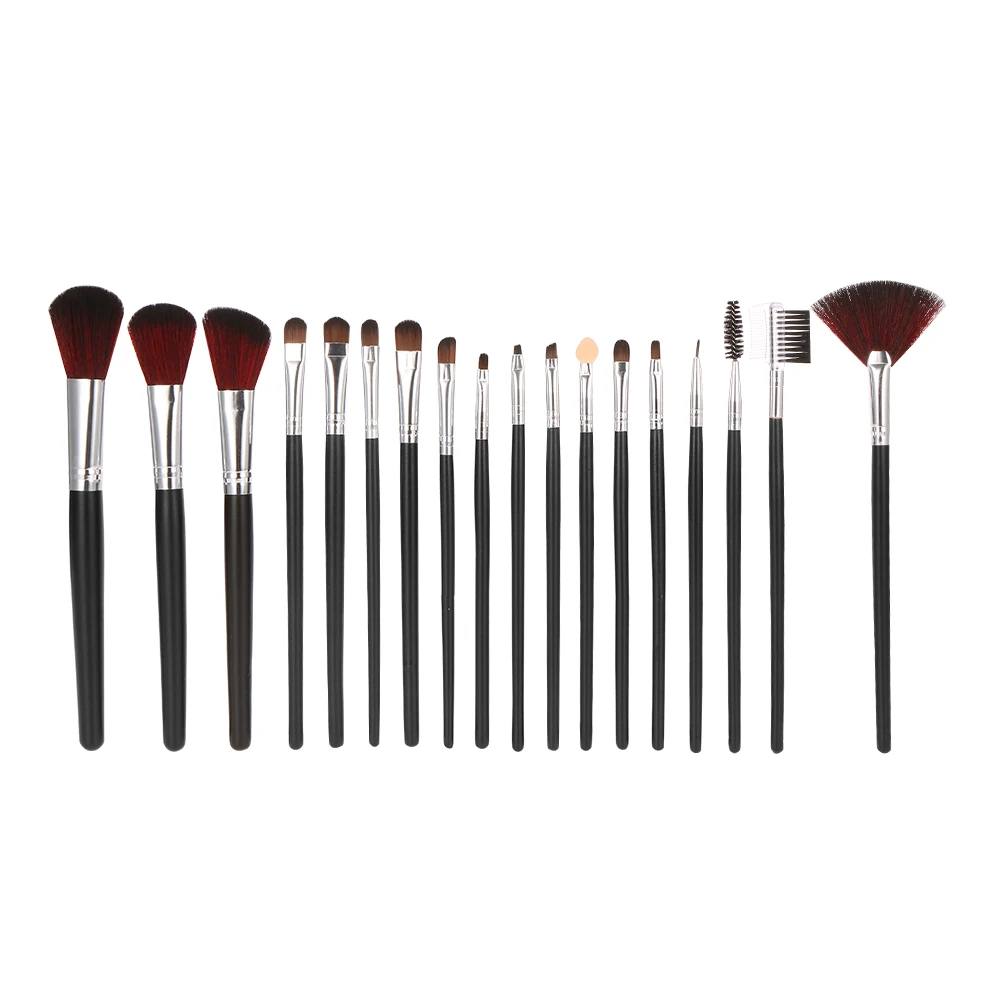 

18Pcs/set Makeup Brush Set Professional Women Cosmetic Face Contour Eyeshadow Foundation Powder Brush Make Up Tool + Leather Bag