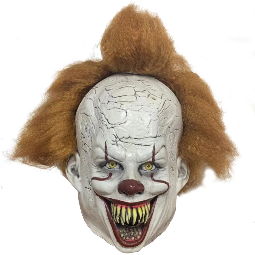 Хэллоуин ужас колдуна Клоун Маска для лица для маскарада на Хэллоуин вечерние побег Наряжаться вечерние маска, способный преодолевать Броды для взрослых