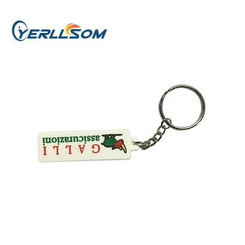 

High Quality Customized Peronalized 2D soft rubber keychain with custom shape for events K20053005