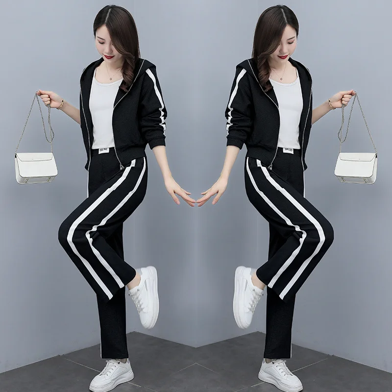 Спортивный костюм Женская Модная элегантная повседневная одежда весна-осень 2021