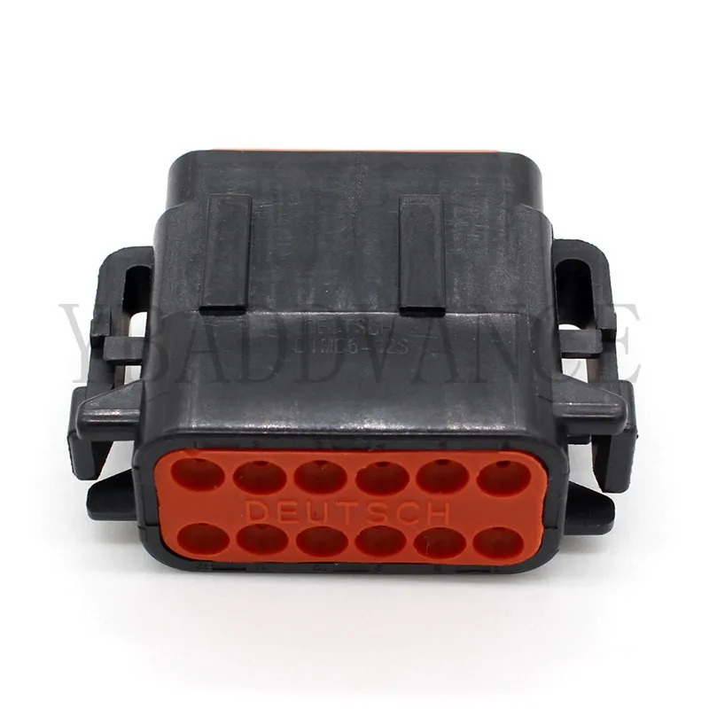 DTM Deutsch 12 контактный разъем Черный B Keyway DTM06-12SB
