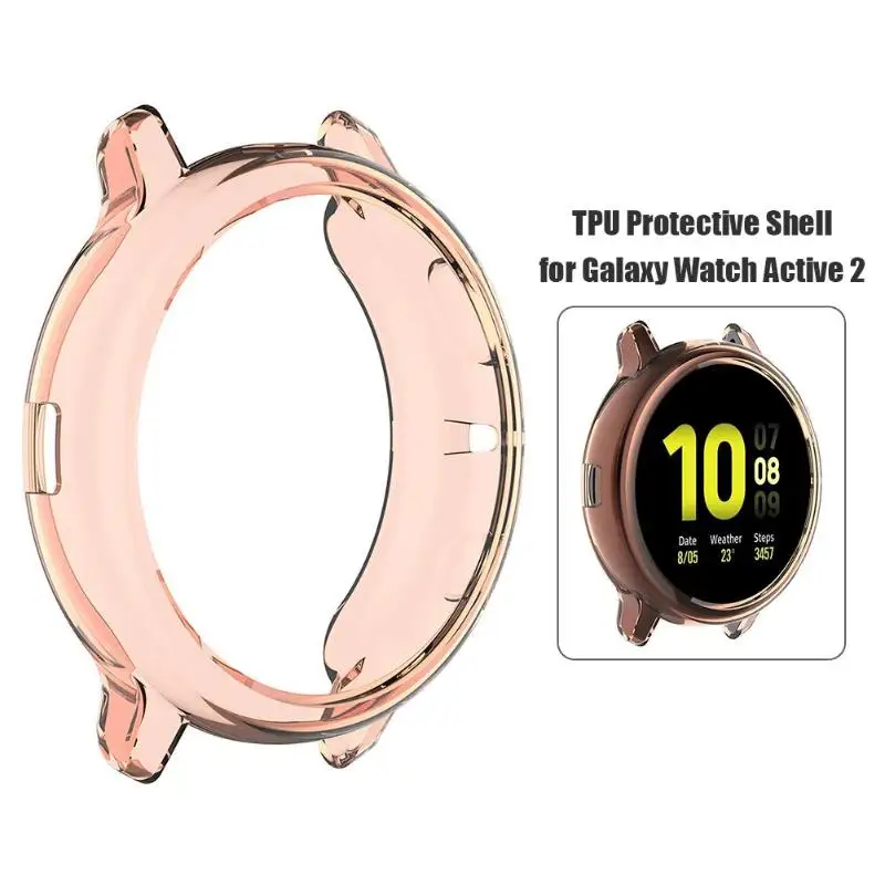 Прозрачный ТПУ чехол-накладка для samsung Galaxy Watch Active 2 44 мм Смарт-часы легкость портативность удобная переноска