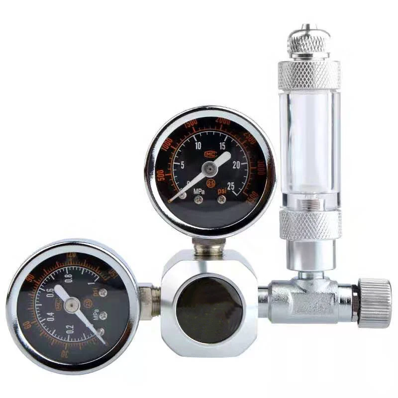 Single/Double Head Aquarium CO2 Bubble Counter Fish Tank Water Plant CO2 Regulator Injection System Diffuser Accessories co2 regulator aquarium co2 diffuser aquarium co2 accessories