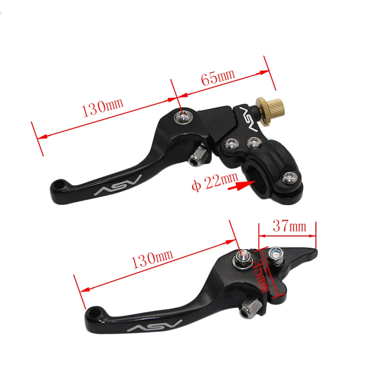 Sclmotos-CNC ASV Motorcycle Brake Clutch Levers Foldable Lever For Honda for Yamaha for Kawasaki for Suzuki Dirt Pit Bike ATV