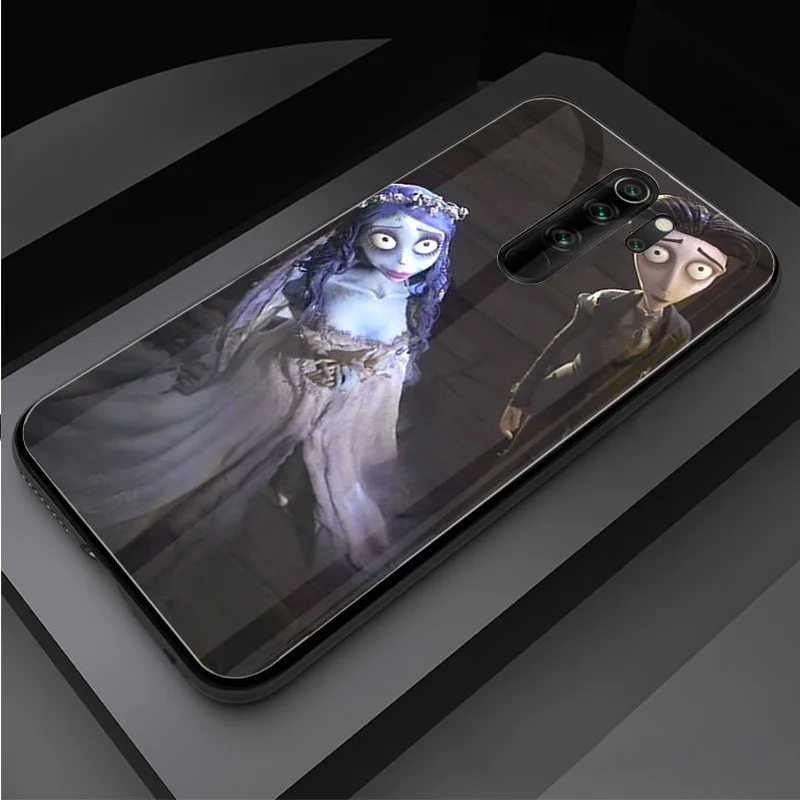 case for xiaomi Corpse Bride Tempered Glass Case For Redmi 8 9 5Plus 6PRO 7A Note 6 7 8 8T 9S 9 pro xiaomi leather case cosmos blue Cases For Xiaomi