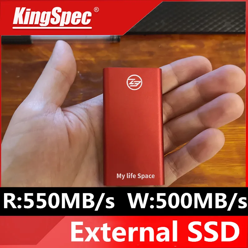 KingSpec hd external ssd 120GB 240GB 500GB HDD Portable SSD Type c USB