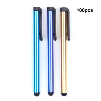 

100pcs Capacitive Touch Screen Stylus Pen for IPhone IPad IPod Touch Suit for Other Smart Phone Tablet Metal Stylus Pencil