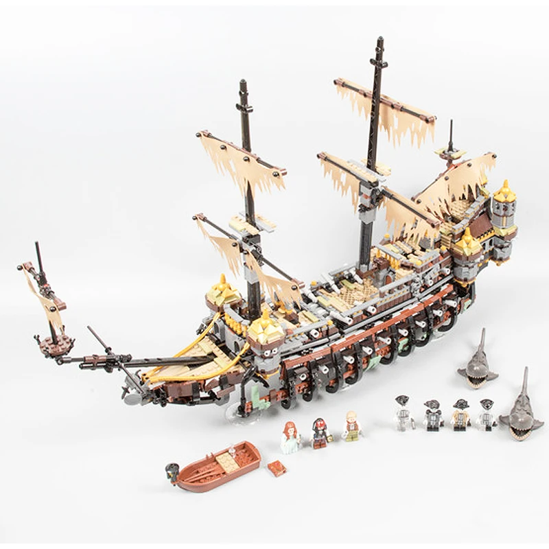 

71042 2294Pcs Movie series Pirates of the Caribbean The Silent Mary Model Building Blcok Brick compatible Toys for children Gift